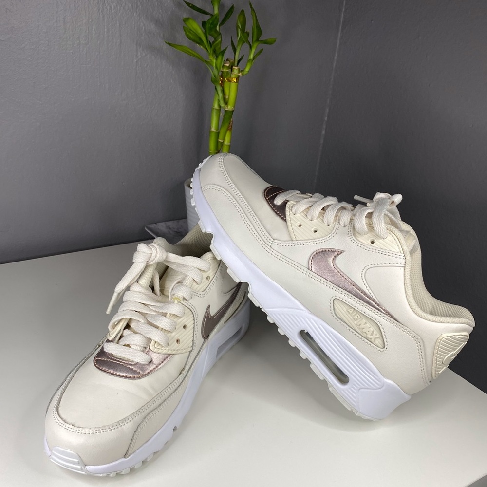 Nike Air Max 90 Ivory and Rose Gold